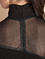  ts perspectiva de malha de manga comprida vestido justo