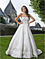  A-line Chapel Train Tulle Wedding Dress With Removable Straps