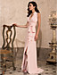  Mantel / Spalte Halfter Sweep / Pinsel Zug Chiffon Abendkleid