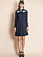  ts contrast kraag jersey jurk