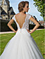  Ball Gown Sweetheart Chapel Train Tulle Wedding Dress