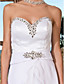  Sheath/Column Sweetheart Asymmetrical Chiffon Evening Dress With Removable Train