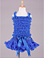  tapas del petti con pettidress a Juego vestido de niña de las flores de gasa