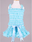 tapas del petti con pettidress a Juego vestido de niña de las flores de gasa