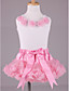  Flowers Tops With Matching PettiDress Set Chiffon Flower Girl Dress
