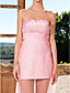  Sheath/ Column Sweetheart Sweep/ Brush Train Tulle Over Taffeta Evening Dress