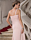  Sheath/Column One Shoulder Floor-length Chiffon Evening Dress
