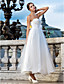  Ball Gown Strapless Ankle-length Tulle Wedding Dress