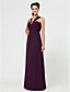  Sheath/Column Sweetheart Floor-length Chiffon Bridesmaid Dress