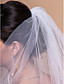 2 Layers Fingertip Wedding Veils With Cut Edge (More Colors)