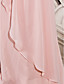  Sheath/Column One Shoulder Floor-length Chiffon Evening Dress