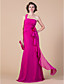  Sheath/Column One Shoulder Floor-length Chiffon Mother of the Bride Dress