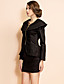  ts rits gedrapeerde schouder blouse overhemd