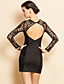  ts sexy lace backless bodycon kjole