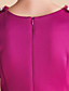  TS Handmade Beads Collar Puff Sleeve Slim Sheath Jersey Dress