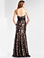  Sheath/Column Sweetheart Floor-length Sequined Evening Dress