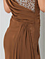  Sheath/Column One Shoulder Floor-length Chiffon Evening Dress