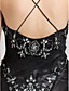  Sheath/Column Sweetheart Knee-length Chiffon Evening Dress