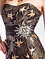  Sheath/Column Sweetheart Floor-length Sequined Evening Dress
