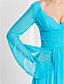  Sheath/Column V-neck Court Train Chiffon Evening Dress