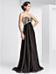  a-line Liebsten Sweep / Pinsel Zug Chiffon und Pailletten Abendkleid