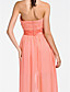  a-lijn strapless asymmetrische chiffon bruidsmeisje jurk