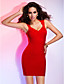  Sheath/Column V-neck Sleeveless Short/Mini Bandage Dress