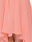  a-lijn strapless asymmetrische chiffon bruidsmeisje jurk