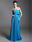 Sheath/Column Strapless Sweep/Brush Train Chiffon Evening Dress inspired by Julia Louis-Dreyfus at Emmy Award