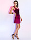  A-line Sweetheart Straps Sleeveless Short/Mini Bandage Dress