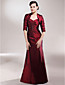  A-line Sweetheart Floor-length Taffeta Mother of the Bride Dress With A Wrap