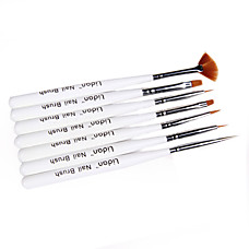  7pcs nail art penselen met een wit ha...