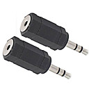 3.5 a 2.5 mm si adatta 2.5mm stereo jack per cuffia auricolare (bcm002) (partono da 100 unità)-spedizione gratuita