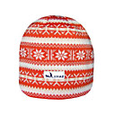 SAMII Jacquard Argyle Stripe Knit Skull Cap Hat / Orange (0015) (Start From 20 Units)-Free Shipping