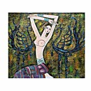 Handmade Modern Art Oil Painting on Canvas With Wood Frame/ High quality (ZS-010)-Free Shipping