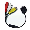 micro cámara a color con cable de audio estenopeica (af029) (desde 5 unidades)