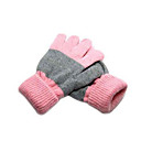pleno invierno dedo con tejido de punto guantes de muñeca, de color rosa (yff115) (comienzo a partir de 60 unidades) envío gratuito