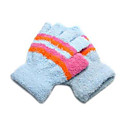 azul cálido medio dedo guantes de punto elástico (yff104) (comienzo a partir de 60 unidades) envío gratuito