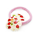 Red Stawberry Plastic Ponytail Holder -YFF169 (Start From 100 Units)