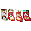 1-Piece Plush Christmas Stocking , 32CM (SDWZ004) (Start From 200 Units)Free Shipping
