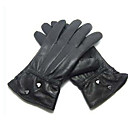 dedo de la mano del hombre completo rayado invierno guantes de cuero (yff120) (comienzo a partir de 60 unidades) envío gratuito
