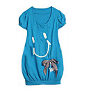 1-pc sourire shirt long / robe, une taille (yfns035) (à partir de 10 unités) Livraison gratuite