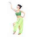 Green Belly Dance Top Pants Costume Set(YCF063) (Start From 10 Units)Free Shipping