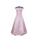 A-line Strapless Satin Bridesmaid Dress / Prom Dress (HSX054) (Start From 3 Units) Free Shipping