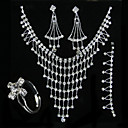 elegante Tropfen Hochzeit schmuck 4-teiliges Set (typj016) (Beginn ab 10 Stück) versandkostenfrei