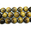 16" 14mm Round Natural Tigereye Stone Loose Strand Gemstone Beads (Start From 5 Units)