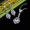 Classical Cubic Zirconia Sets (pendant and earring) - CZ Jewelry Set SLX-0054 (SZY117)