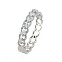 Platinum Clear Cubic Zirconia Bracelet - CZ Bracelet SMH-0001 (SZY191)