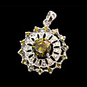 Rosary Cubic Zircon CZ Pendant in 925 Sterling Silver (SZY040) (Start From 36 Units) Free Shipping