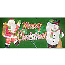 Double Faced Mesh Silhouette Merry Christmas Light (SDQ365)